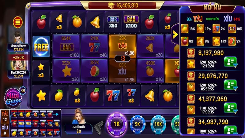 Cơ chế nhận thưởng lớn từ slot hoa quả Sunwin